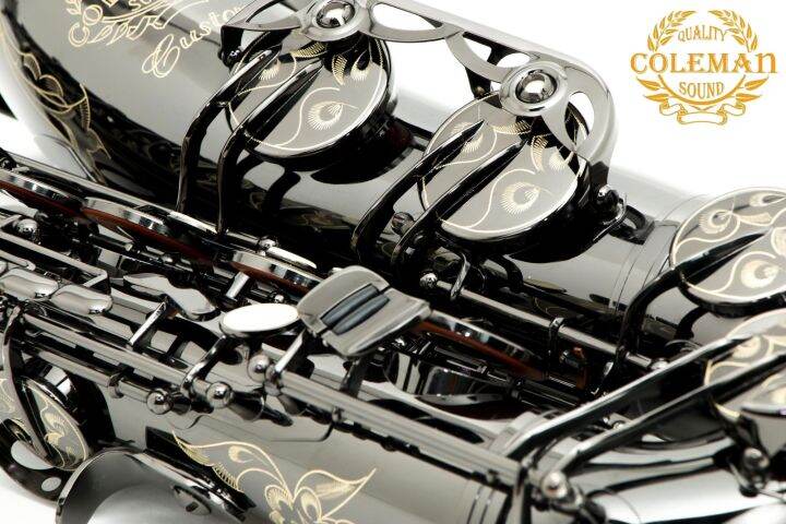 แซกโซโฟน-saxophone-tenor-coleman-clc-551t-black-nickel