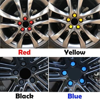 【CW】 20pcs/package 17/19/21mm Silicone Hexagonal Socket Car Hub Screw Cover Caps Rims Exterior Decoration Protection