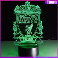 3D ไฟไนท์ไลท์ Lampara Futbol USB ของขวัญแปลกใหม่ฟุตบอลคลับ RGB 7 สีเปลี่ยนโคมไฟตั้งโต๊ะเด็กโคมไฟตั้งโต๊ะ - นานาชาติ