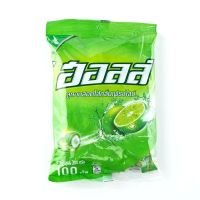 [ส่งฟรี!!!] ฮอลล์ ลูกอมสอดไส้ กลิ่นเฟรชไลม์ แพ็ค 100 เม็ดHALLS Fresh Lime Flavored Center-Filled Candy x 100 pills