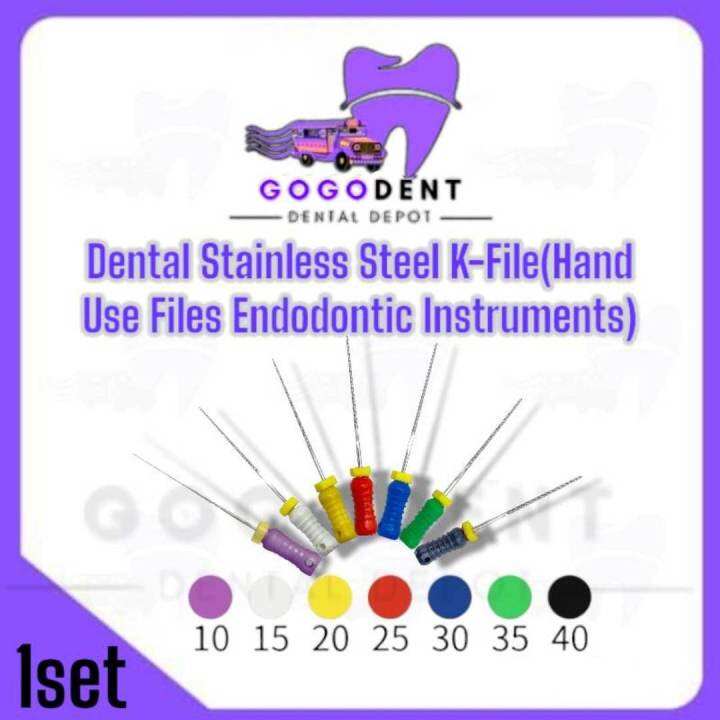 Dental Stainless Steel KFile Nerve Broach(Hand Use files Endodontic