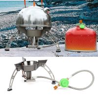 Windproof Camping Gas Stove,3240W Portable Foldable Butane/Propane Backpacking Stove with Piezo Ignition