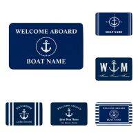 Dark Blue Anchor Nautical Door Mats Soft Rugs Balconies Kitchen Mats Bathroom Mats Room Mats Floor Mats Hallway Mats