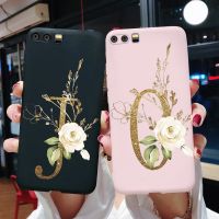 [ขายดี] เคสโทรศัพท์สำหรับ Huawei P10 Plus กรอบสีดำด้านน่ารักตัวอักษรซิลิโคนนิ่มป้องกัน Fundas บน Huawei P 10 P10 Plus เคส Coque