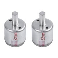 2X Glass Tile Hole Cutting Saw Drilling Tool W 32mm Diameter