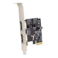 PCI E To 4 Ports SATA 3.0 ESATA PCIE SATA3 6Gbps Expansion Card PCI E Adapter