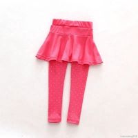 Baby Girl Trendy Leg Warmer Wool Culotte Polka Dots Pants Kid Child Trousers