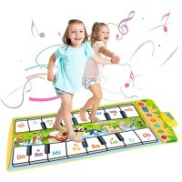 Tapis Musical électronique pour enfants 8 instruments sonores tapis de Piano pour tout-petits toucher jeu de danse jouet cadeau danniversaire et de noël