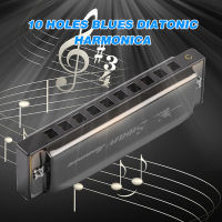 [ammoon]Swan SW1020-7 10 Holes 20 Tones C Key Blues Diatonic Harmonica Mouth Organ with ABS Case