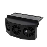 New Solar Powered Car Cooler Window Radiator Exhaust Fan Auto Air Vent Radiator Fan Ventilation Radiator Cooling System