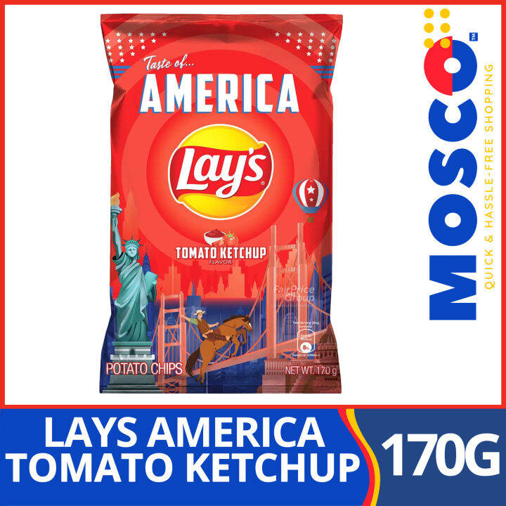 Lay's Tomato Ketchup Potato Chips America 170g Lazada PH