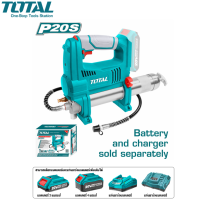 TOTAL กระบอกอัดจารบี ไร้สาย 20 V รุ่น TGGLI2010 ( Lithium-ion grease gun ) เครื่องอัดจารบี