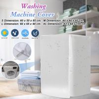 PEVA Oxford Washing Machine Cover Front Clear Waterproof Laundry Dryer Cover Sun Protection Case Washer Dust Cover S/M/L/XL Washer Dryer Parts  Access