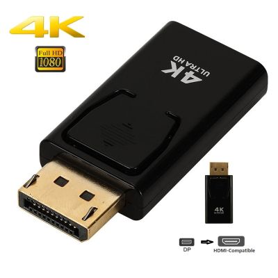 DP Port Male to Female HDMI-compatible Adapter 4K Display Converter TV Cable Splitter Video Audio Transfer For PC Multimedia