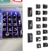 RGB Double Shot สำหรับ17คีย์ Numpad Keycaps Backlight Keycap สำหรับ Cherry MX Mechanical Gaming Keyboard เกมเมอร์คอมพิวเตอร์