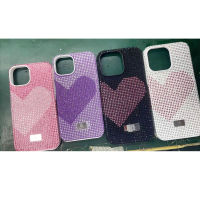 เคสไอโฟน 15 Case  iPhone  MEEPHONE Lucian i 15 /  i14 /  i13 / i12  เคสกากเพชร หัวใจ  (THพร้อมส่ง ในไทย)