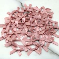 50pcs/pack 4cm Ribbon Bows, Available In Many Colors, For Making Hairpin Headgear, Gift Decoration