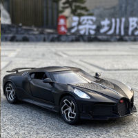 Bugatti sports car model 1:32 super sports alloy car model with sound and light pull back รถของเล่นจำลองรถรุ่น