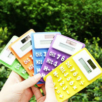 Mini Ultra Slim Silicone Calculator Foldable Pocket Solar Calculators 8 Digits Display Standard Function Student Calculator Calculators