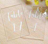 Wedding Party Table Number Decals Removable Waterproof Table Vinyl Sticker Decal for Wedding Glass Bottle Board Decoration