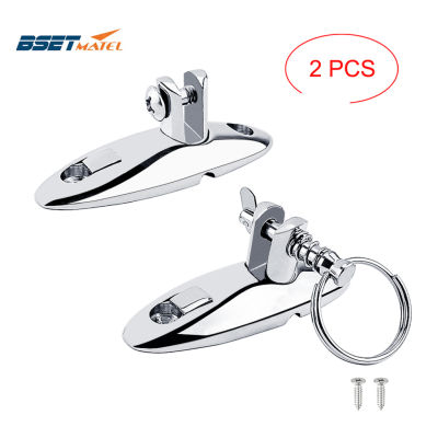 2PCSLot Stainless Steel 316 Heavy Duty 360 Degrees Swivel Quick Release Boat Bimini Top Deck Hinge Marine Hardware Accessories