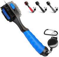 ? Golf Club Cleaning Retractable Upgraded Large Head Hook Clip to Bag Durable and Comfortable Grip Cleaning Brush