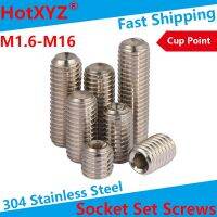 HotXYZ 304 Sekrup Set Titik Cup Drive Soket Hex Internal Baja Tahan Karat M1.6 M2 M3 M4 M6 M8 M10 M12 M16 Baut Lundi Ujung Cekung