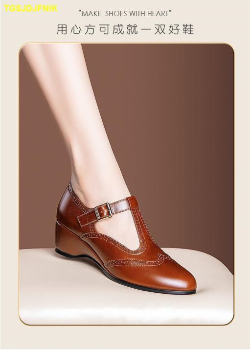 new-wedge-shoes-for-women-fashion-leather-round-toe-closed-toe-wedges-heel-high-heel-office-shoes