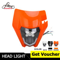 JFG MOTO รถจักรยานยนต์ Universal LED ไฟหน้าไฟหน้าสำหรับ KTM SX XC EXC EXCF หกวัน MX Enduro Dirt Bike