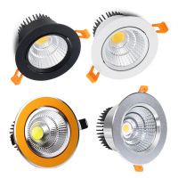 Embedded dimmable LED downlight Angle adjustable COB ceiling light spotlights 7W 9W 12W 15W 18W rotating AC85-260V indoor lighti