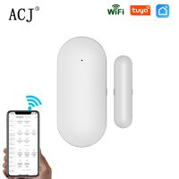 【hot】♣☁  ACJ Tuya WiFi Door Sensor Open/Closed Detectors Wifi Window Smartlife With