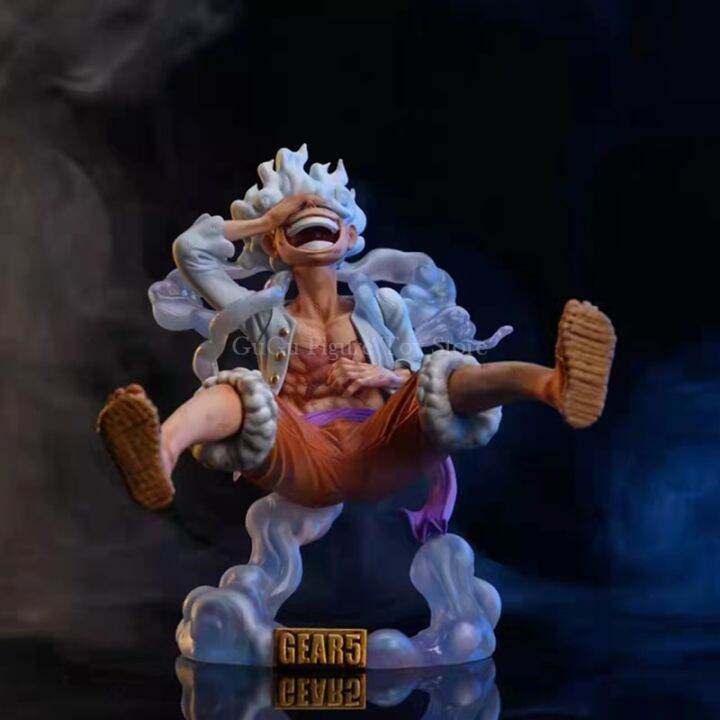 One Piece Luffy Gear 5 Anime Figure Sun God Nika 17cm PVC Action