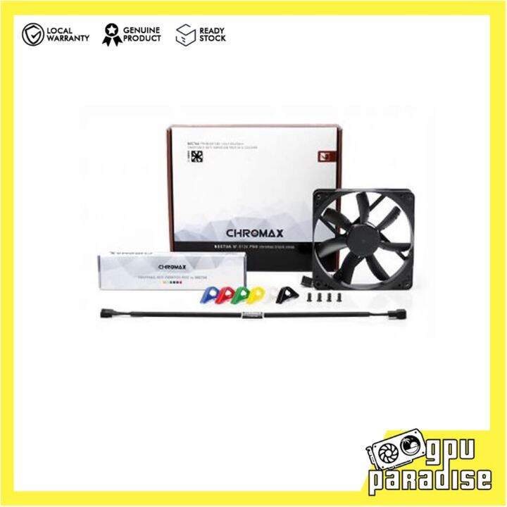 NOCTUA NF-S12A PWM CHROMAX.BLACK.AWAP CHASSIS FAN | Lazada