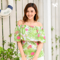 Woman Blossom Top เสื้อปาดไหล่ ผู้หญิง