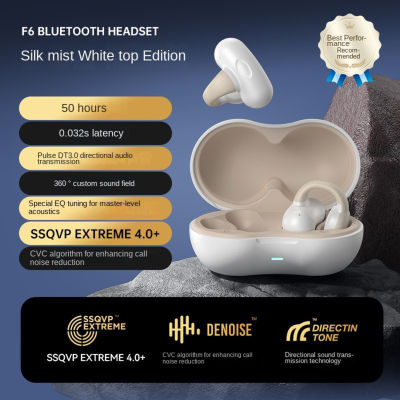 Bone Conduction Bluetooth-compatible 5.3 Headphones Ear Clip-on Wireless Sports Earphone Noise Reduction Headset