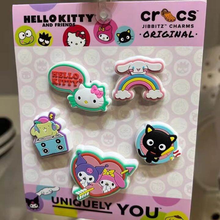 ongguanshiruihaomaoyiyoux Jibbitz crocs hello kitty and friends หัวเข็ม