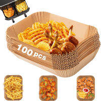 Rectangle Air Fryer Baking Paper Liner Tray Vegetable Oven Paper for Airfryer 20cm Air Fryer Without Oil Accessories