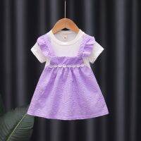 [COD] summer 1-year-old childrens princess baby short-sleeved dress 2 cool