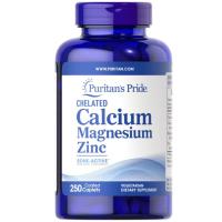 The United States imports calcium magnesium zinc tablets 250 grains of bone chelation easy to absorb PuritansPride 4293