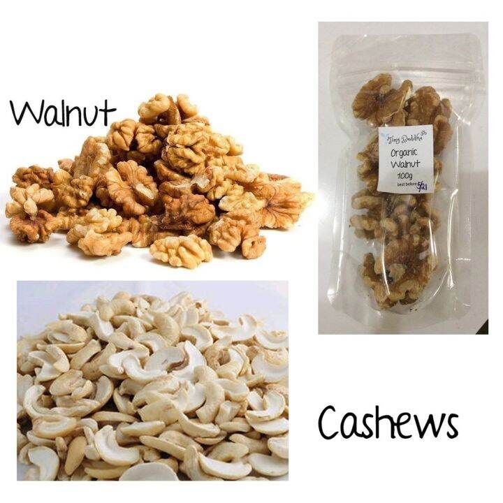 organic raw whole walnuts cashew nuts keto snack 100g 250g walnut