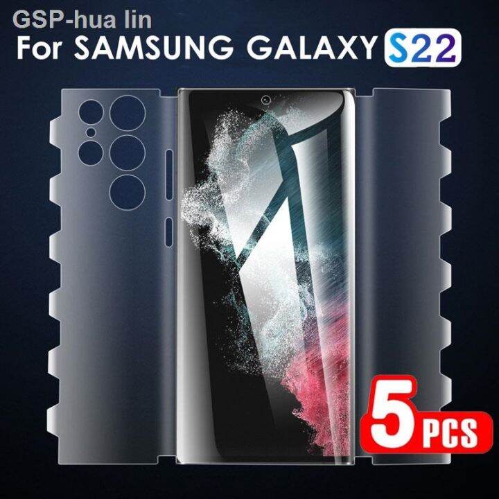 singles-5-p-s-filme-de-hidrogel-borboleta-para-samsung-galaxy-s23อัลตร้า-s22บวก-s21-s20-fe-nota-10-8-9-prote-o-tela-capa-corto-inteiro