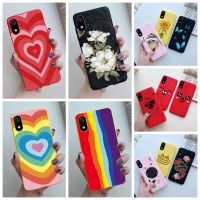 For Funda Xiaomi Redmi 7A Case Redmi7a Love Heart Flower Silicone Bumper Soft Phone Case for Redmi 7A Protector Back Cover 5.45