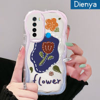 Dienya เคสสำหรับ Xiaomi Redmi Note 8 Note 8T Note 9เคสลายดอกกุหลาบสวยทันสมัยลายดอกไม้สีสันสดใสขอบเนื้อครีมนุ่มนวลเคสโทรศัพท์โปร่งใสกันกระแทกเคสซิลิโคนใส