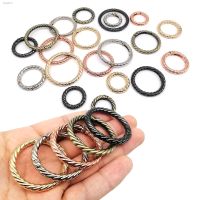 ♘♧ Spring O Ring Open Twist Leather Bag Handbag Belt Strap Buckle Carabiner Connector Key Dog Chain Findings Snap Clip Trigger Hook