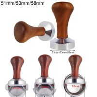 ✹○ 51mm 53mm 58mm Espresso Tamper Coffee Barista Flat Base Coffee Tampers With Wood Handle