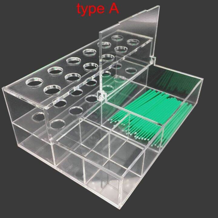 1Pc Dental Lab Acrylic Organizer Dental Holder for Resin Adhesive