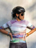 Cycling Jersey - LOGIN Earth Glitch Collection - GRETA Womens