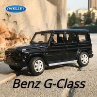 รถของเล่น1:36 Mercedes-Benz G-Class โมเดลรถโลหะผสมโลหะหล่อจากเหล็กแบบจำลองรถลากของสะสมของขวัญสำหรับเด็ก