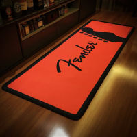 Fender Guitar Printed Music Flannel Area Rug Printed Room Bathroom Mat Floor Car For Living Room Bedroom Home Decoration