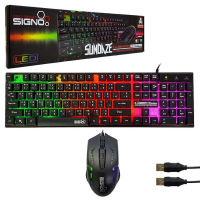 SIGNO KB-712+GM-112 / Razeak RKM-101 / MD-tech K3+M30 / Nubwo NKM-623 Keyboard And Mouse ชุด คีย์บอร์ด เมาส์ มีไฟสุดคุ้ม